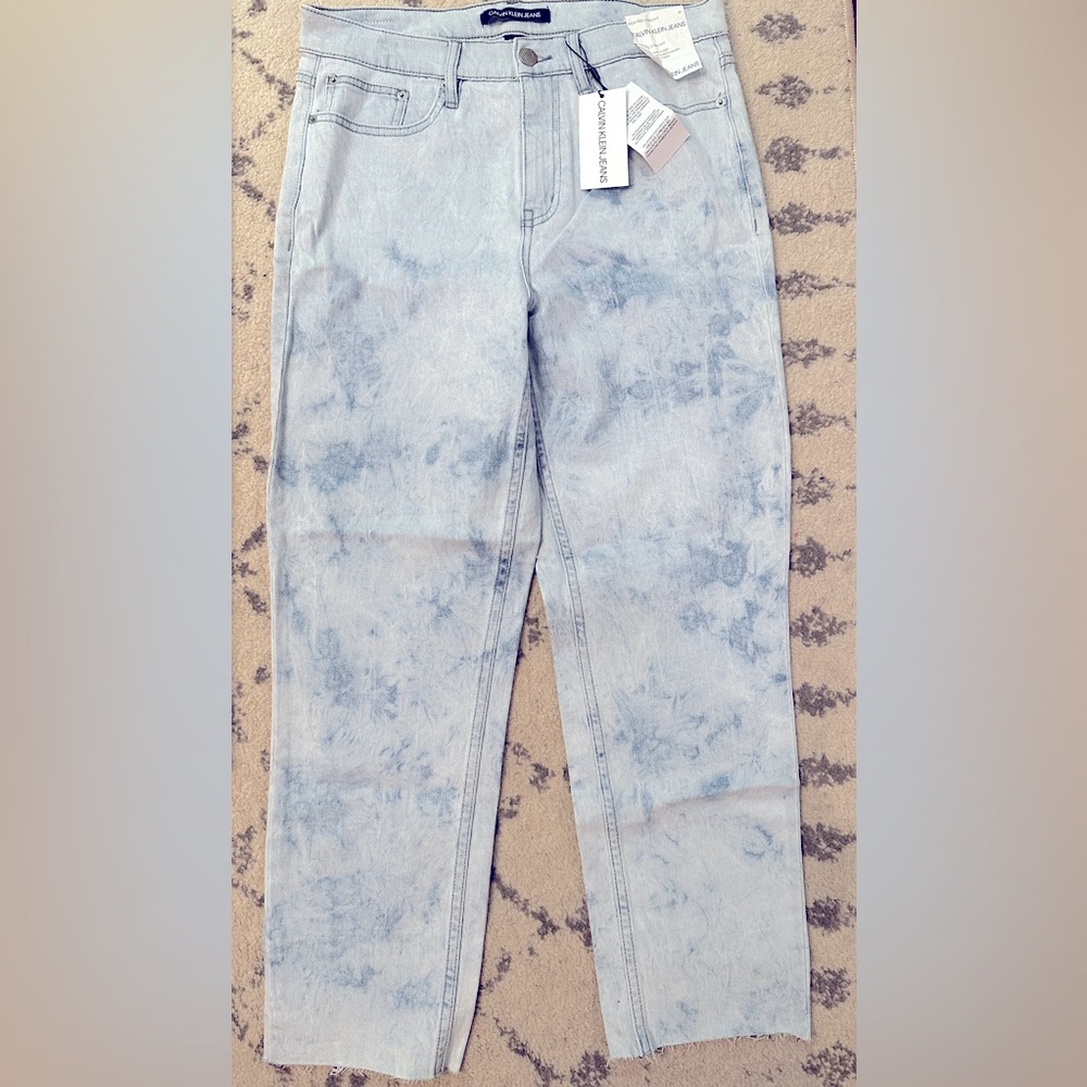 Calvin Klein size 30 high rise straight jeans